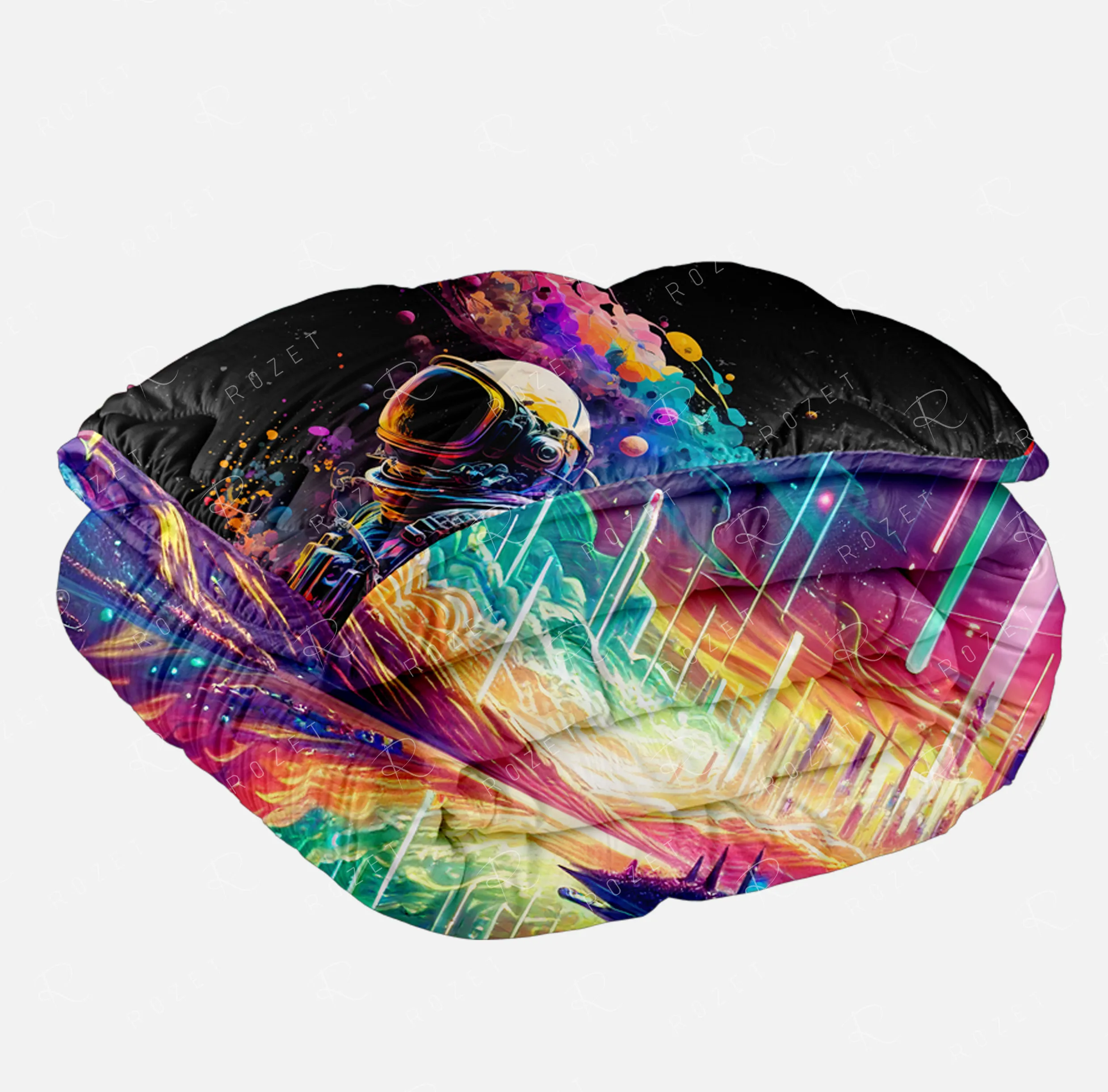 ست روتختی چاپی سه‌بعدی دو رو RZ96 پتو